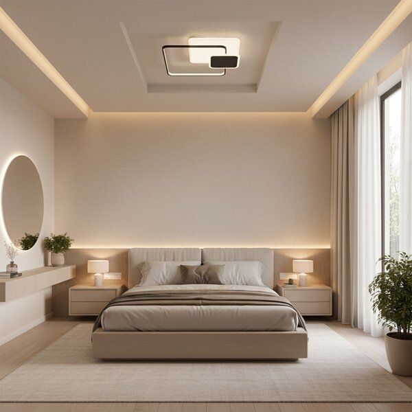 Lampă de tavan APP1712-C BLACK LED