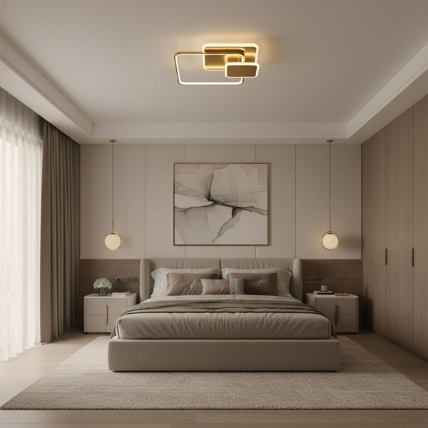 Lampă de tavan APP1714-C Brush Gold LED
