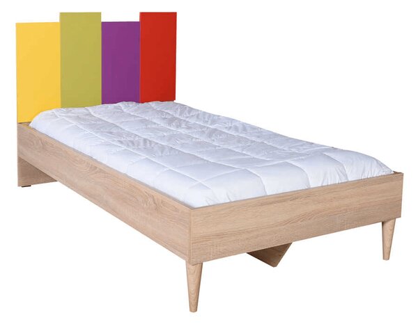 Pat de o persoană Adore Rainbow, Multicolor, 105x106x206 cm