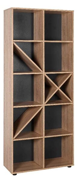 Biblioteca Adore Extra, 10 rafturi, 75x188x30 Cm