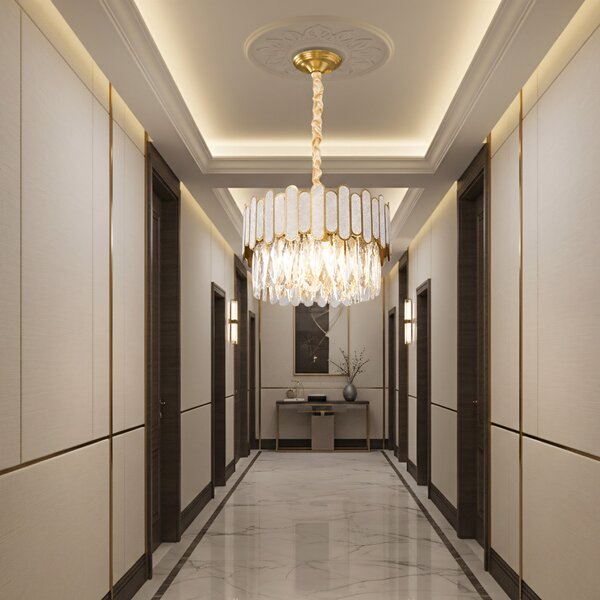 Lampă suspendată APP1746-4CP 40 cm Gold