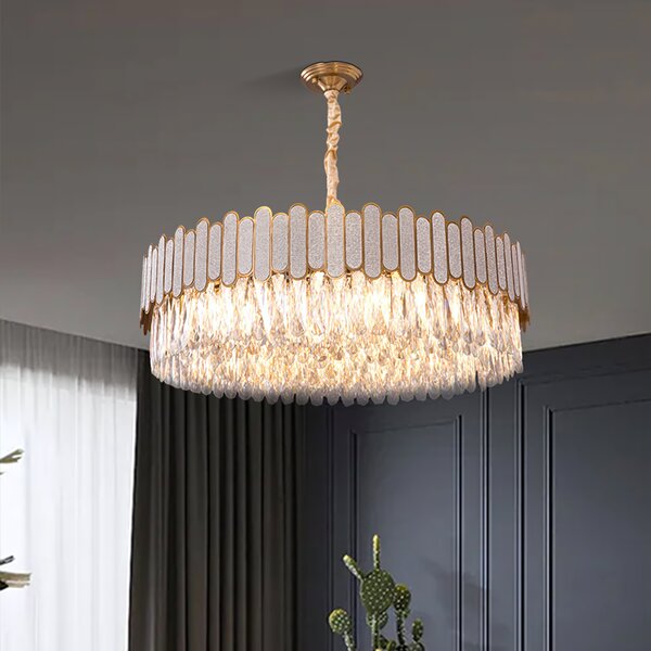Lampă suspendată APP1747-8CP 60 cm Gold