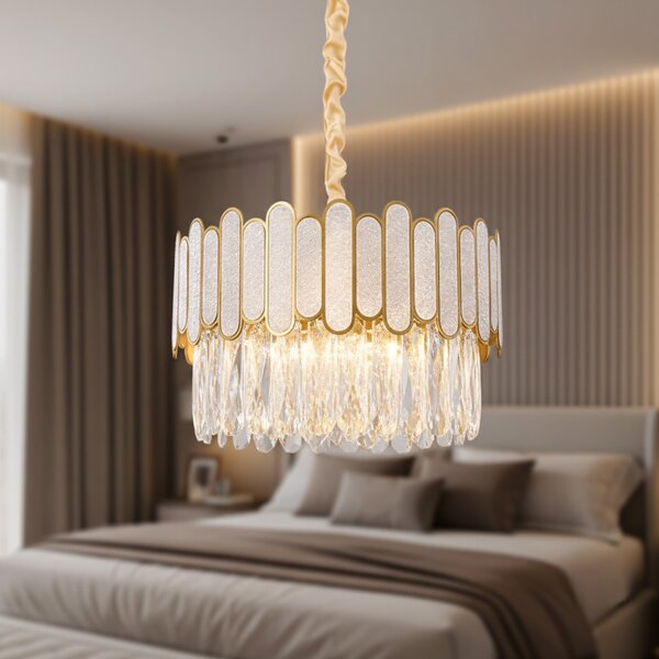 Lampă suspendată APP1746-4CP 40 cm Gold