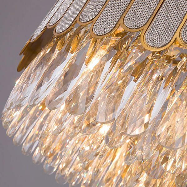 Lampă suspendată APP1746-4CP 40 cm Gold