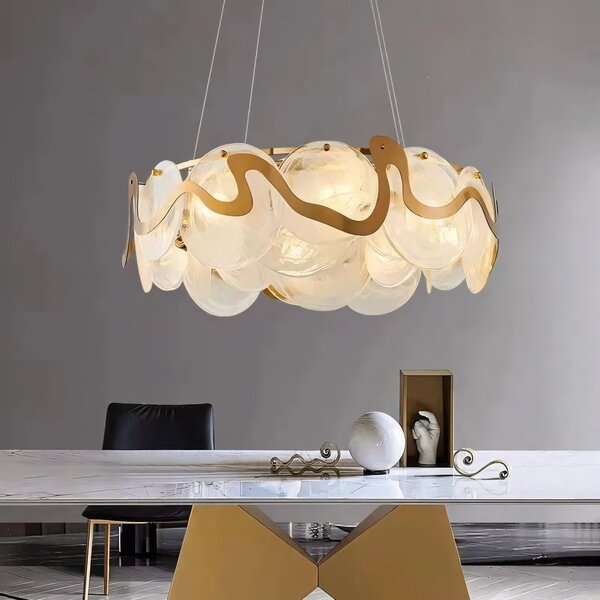 Lampă suspendată APP1544-8CP Brush Gold