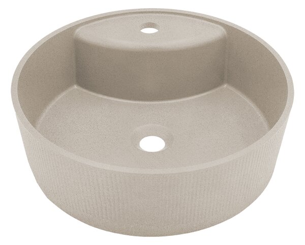 Laveo Cliff, lavoar blat granit 430x430x142 mm, bej, LAV-VGC1410T