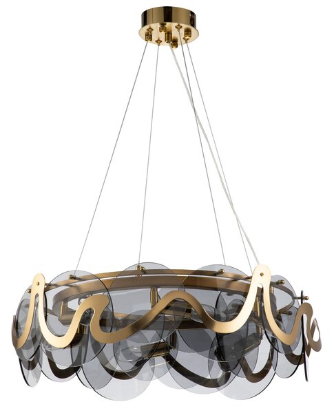 Lampă suspendată APP1545-8CP Brush Gold / Grey
