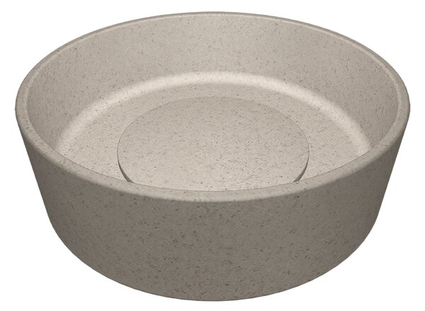Laveo Perl, lavoar blat granit 360x360x115 mm, bej, LAV-VGP1410T