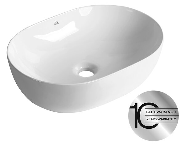Laveo Lomami, lavoar blat 485x350x135 mm, alb lucios, LAV-VUL_6248