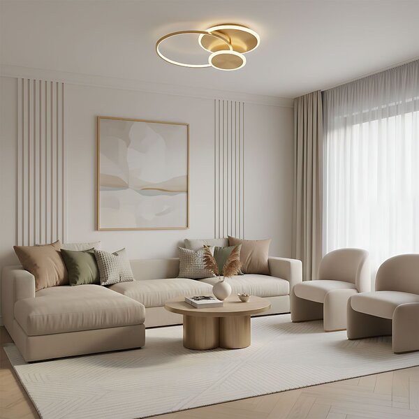 Lampă de tavan APP1711-C Brush Gold LED