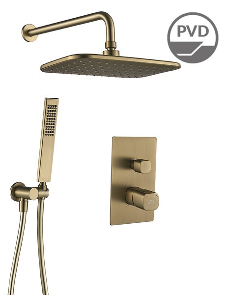 Laveo Tores, set de duș ascuns, auriu mat, LAV-BVT_G01P