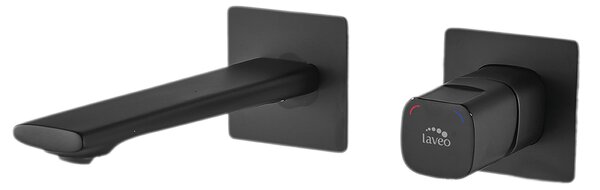 Laveo Tores, baterie de lavoar ascuns, negru mat, LAV-BVT_722P