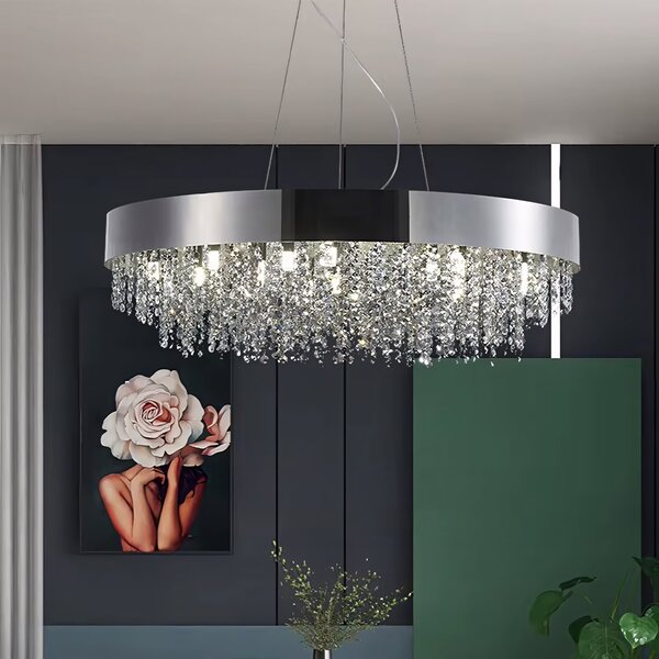 Lampă suspendată APP1786-16CP 60 cm Chrome