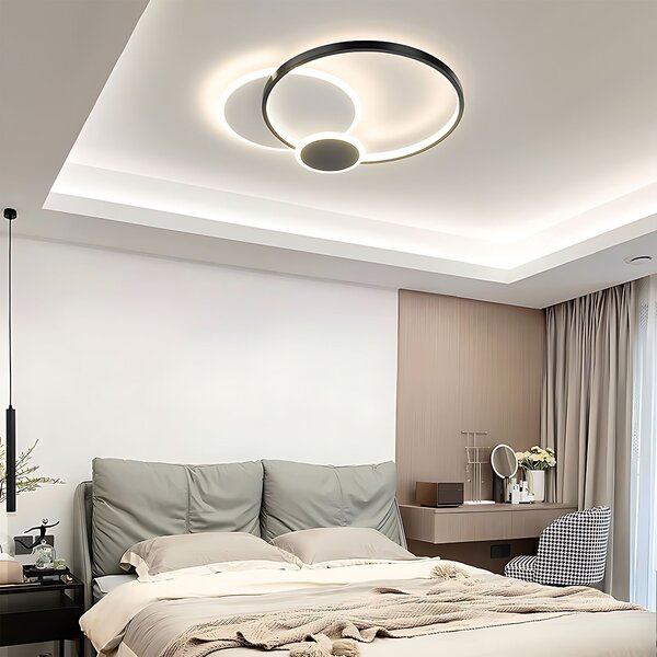 Lampă de tavan APP1709-C Black LED