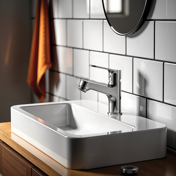 Kuchinox Atez, baterie lavoar h-129, crom, LAV-BTK_022D