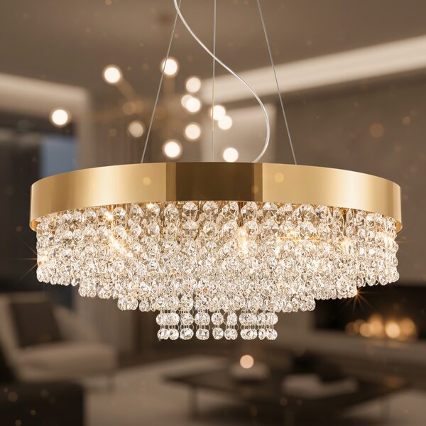 Lampă suspendată APP1787-16CP 60 cm Gold