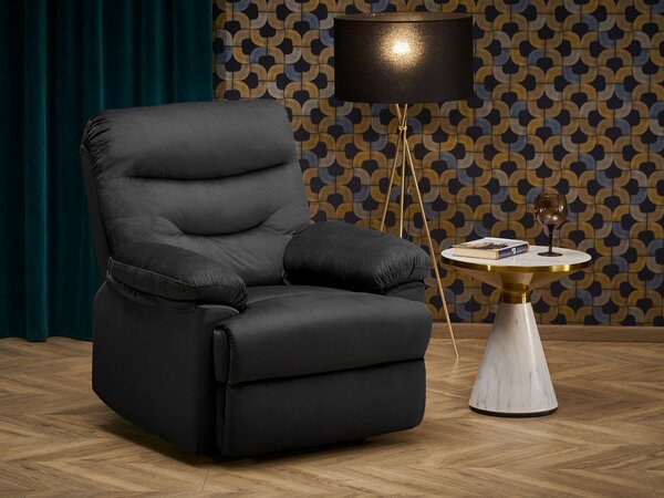 Fotoliu recliner Houston TerraNegru, 11x9x9cm, Tapiterie