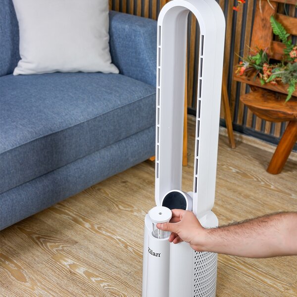 Ventilator turn fara palete ZILAN ZLN1117 - 40W, umidificare, ionizare, telecomanda