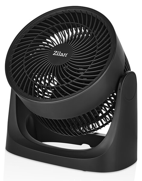 Ventilator de masa ZILAN ZLN7095 - 35W, 3 trepte, silentios, negru