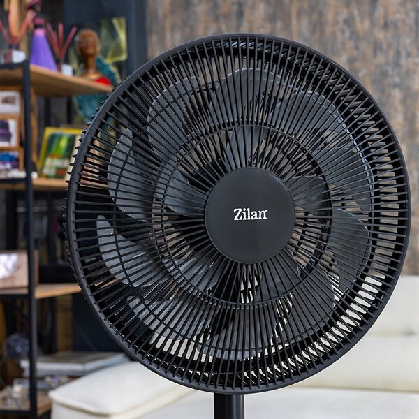 Ventilator cu picior Zilan ZLN2563 - 50W, grilaj 41cm, inaltime reglabila