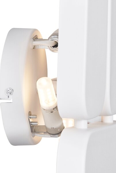 Lampă de perete de design albă cu 3 lumini - Planes