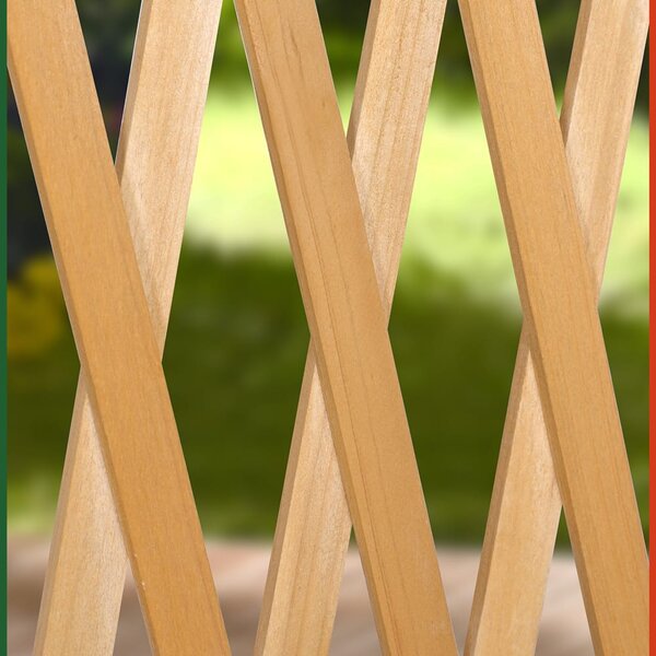 Grilaj din lemn ROSEMARY pentru flori, 200x107cm, maro natural Gardebruk