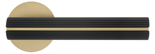 Mâner de ușă Kuchinox Maio II, negru-auriu mat, LAV-KMO_700A
