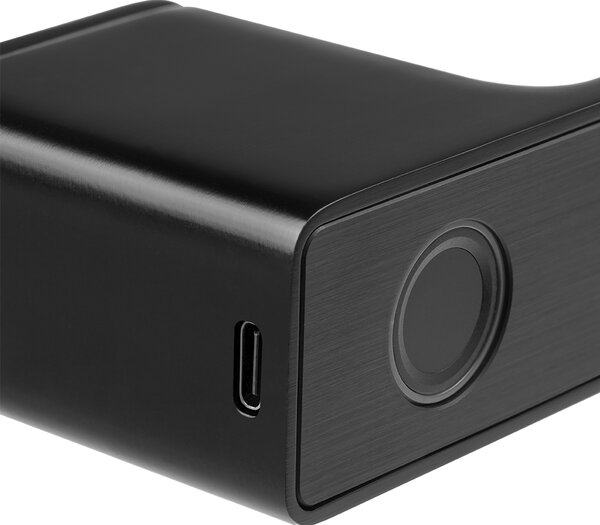 Mâner de ușă Kuchinox Tocco cu amprentă electronică sau cheie, negru, LAV-KCC_900D