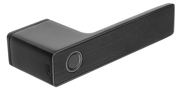 Mâner de ușă Kuchinox Tocco cu amprentă electronică sau cheie, negru, LAV-KCC_900D