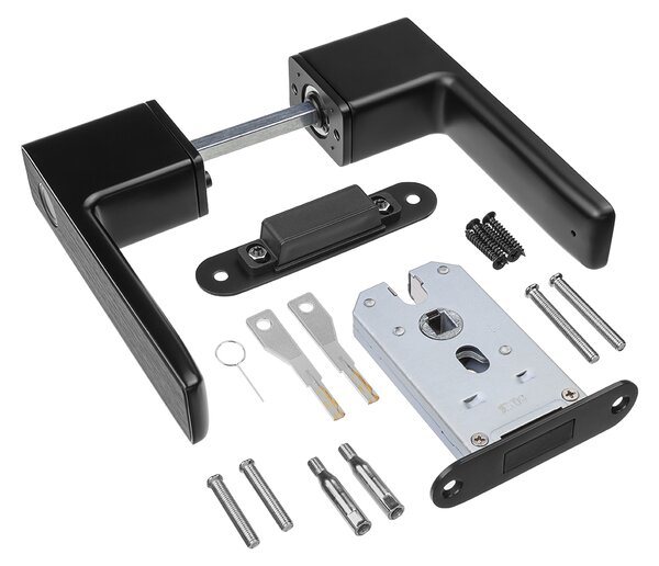 Mâner de ușă Kuchinox Tocco cu amprentă electronică sau cheie, negru, LAV-KCC_900D