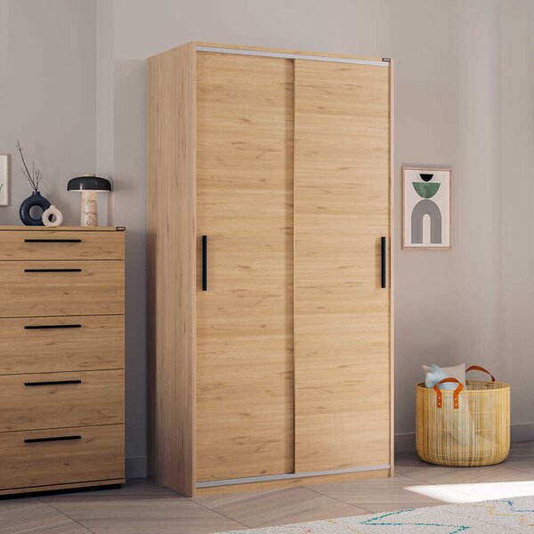 Dulap Haine Adore Slide Compact, 2 usi glisante, 94x182x52 cm