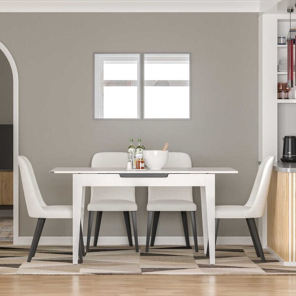 Masă Dining Adore, Design Modern, Extensibilă, 120–150 cm, 120x70x75 cm