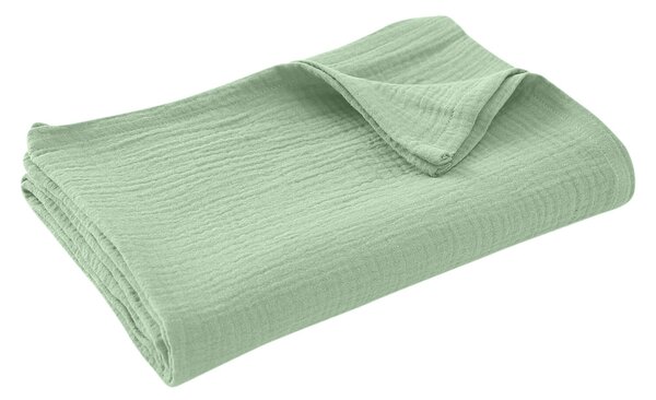 Set 2 paturi pentru bebelusi de vara din muselina dubla 100x100 cm Kidizi Mint, bumbac 100%