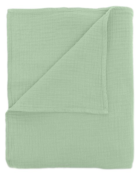 Set 2 paturi pentru bebelusi de vara din muselina dubla 100x100 cm Kidizi Mint, bumbac 100%