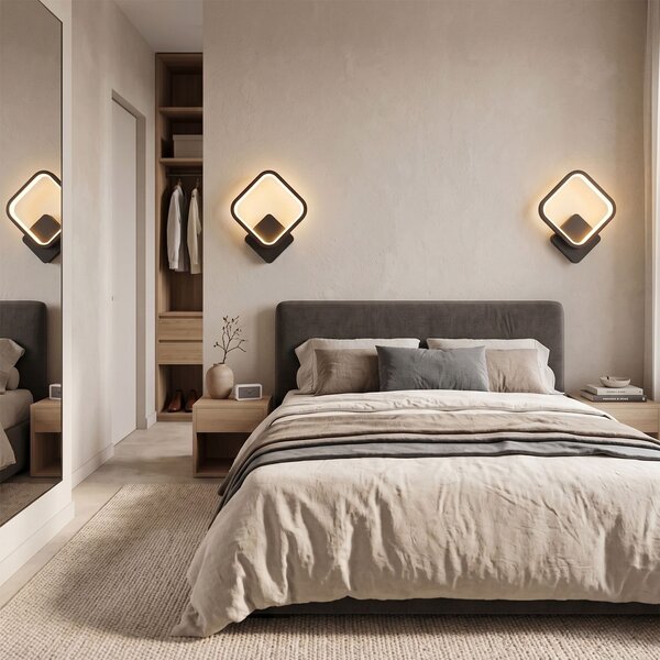 Aplică de perete LED LHJ122-W Neagră