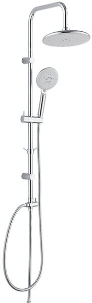 Laveo Cers, coloană de duș cu duș manual și cap de duș, cromat, LAV-PL7_00OX