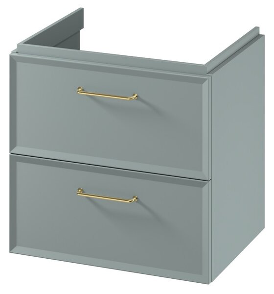 Cersanit Mille, mobilier pentru lavoar 594x446x551 mm, verde mat, S1021-003