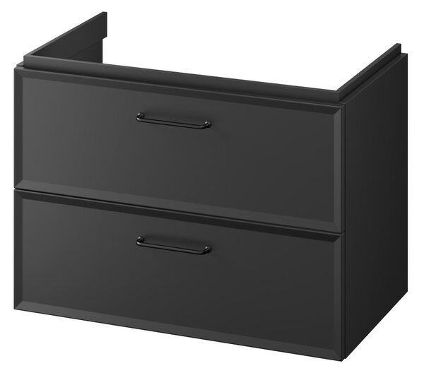 Cersanit Mille, mobilier pentru lavoar 794x446x551 mm, negru mat, S1017-003