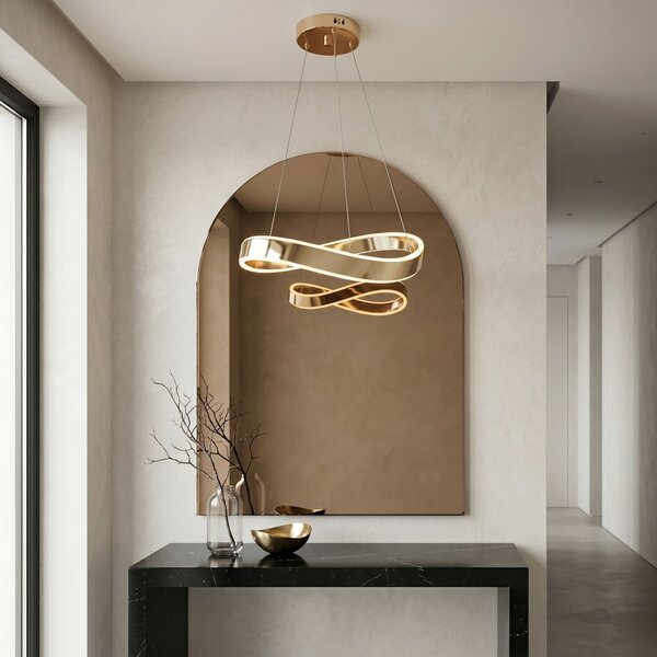 LAMPĂ DE TAVAN SUSPENDATĂ SWE066-CP 60cm GOLD