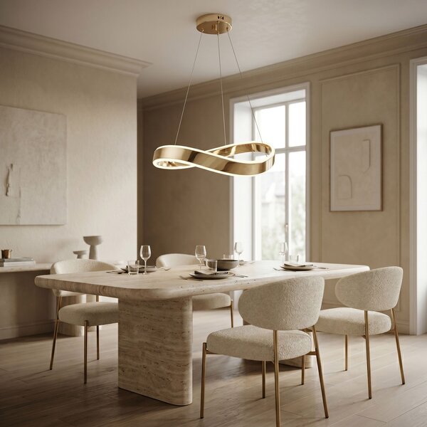 LAMPĂ DE TAVAN SUSPENDATĂ SWE066-CP 60cm GOLD
