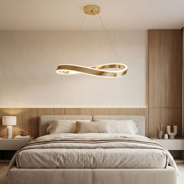 LAMPĂ DE TAVAN SUSPENDATĂ SWE068-CP 80cm GOLD