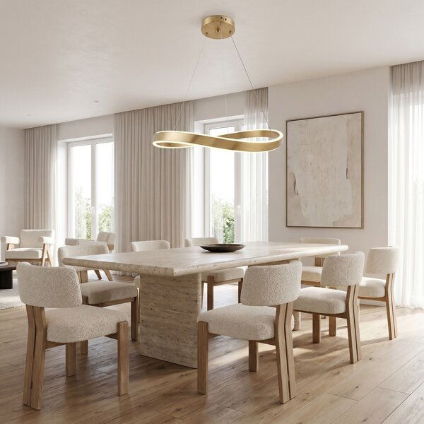 LAMPĂ DE TAVAN SUSPENDATĂ SWE069-CP 80cm BRUSH GOLD