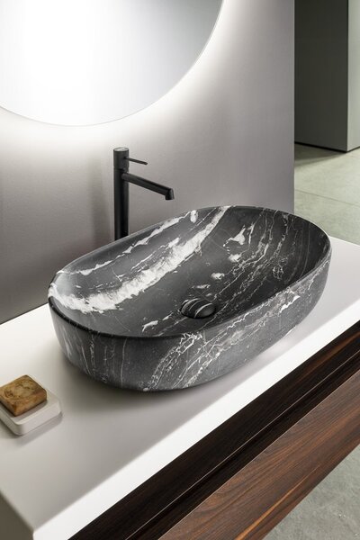 Sapho Lavoar de blat Sapho, CALEO, ceramică, 60x42cm, marmură carnico, CA590CM