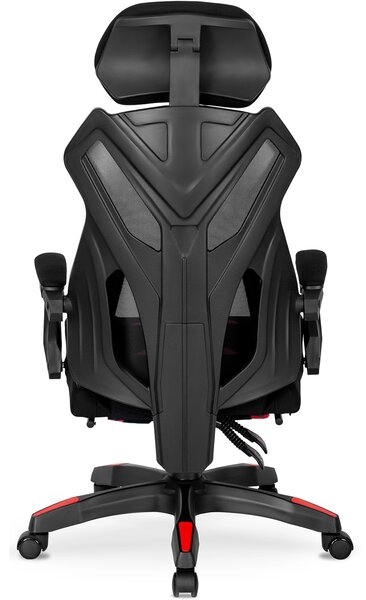 JAKS Scaun de gaming MAXIMO negru roșu