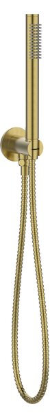 Invena Alonia, set de duș încastrat cu duș manual și cap de duș, auriu mat, INV-BS-70-009-V
