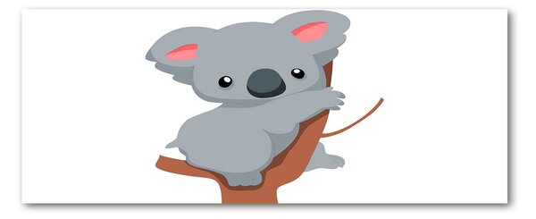 Tablou pe sticlă acrilică Koala într-un copac