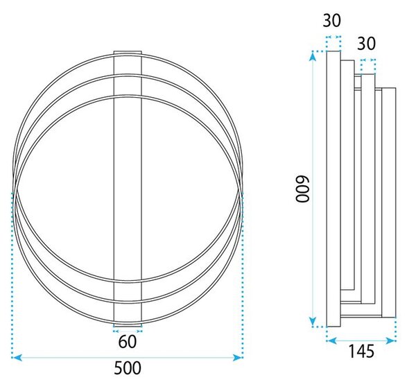 Lampă de tavan LED SWE058-C BLACK