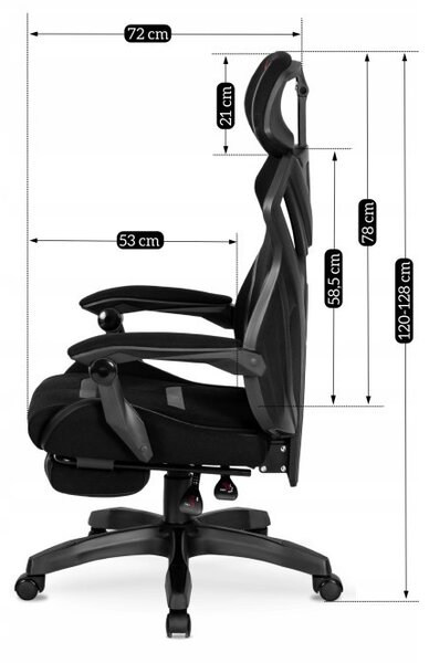 JAKS Scaun de gaming MAXIMO negru