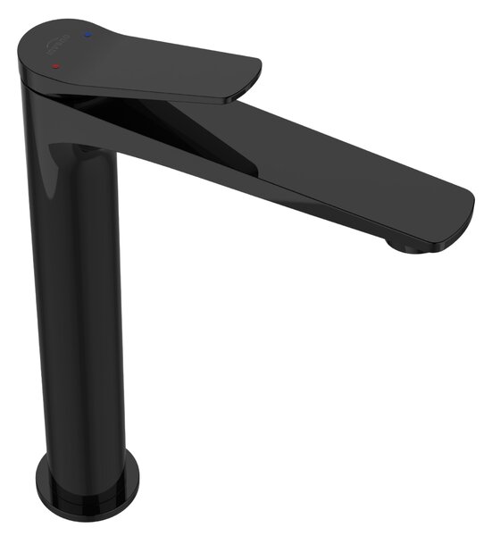 Invena Alonia, baterie lavoar înaltă h-289, negru lucios, INV-BU-70-W04-V