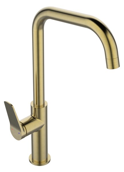 Invena Alonia, baterie înaltă pentru chiuvetă h-373, auriu mat, INV-BZ-70-009-V